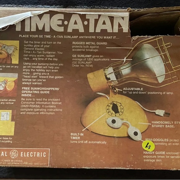 Time-A-Tan sunlamp. LAMP ONLY!! NO BULB. - Picture 4 of 7